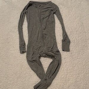 Little Sleepies Heather Gray Zippy